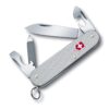 Victorinox Cadet Alox Swiss Army Knife, 9 Function Swiss Made Pocket Knife with Large Blade, Screwdriver, Can Opener and Wire Stripper - Silver