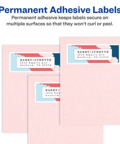 Avery 5160 Easy Peel Address Labels , White, 1 x 2-5/8 Inch, 3,000 Count (Pack of 1) 3000 labels 12 71g3nxNEe8S 2