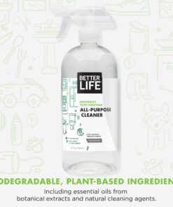 Better Life All Purpose Cleaner - Multipurpose Home and Kitchen Cleaning Spray for Glass, Countertops, Appliances, Upholstery & More - Multi-surface Spray Cleaner - 32oz (Pack of 2) Unscented Unscented 32 Ounce (Pack of 2) 19 71g436thNjL 1