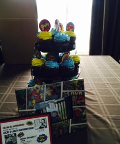 Fun Express - Superhero Baking Cups W/picks - Party Supplies - Serveware & Barware - Misc Serveware & Barware - 100 Pieces 18 71g4Mij8bvL