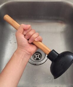 MINTCRAFT 8317-B Mint Craft Drain Plunger, 4", Black 11 71g4ZHxQrxL