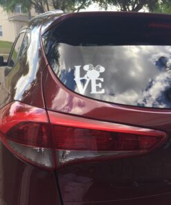 Mouse Bow Love Sticker Decal Notebook Car Laptop 4" x 5" (White) 15 71g5DtkK7L