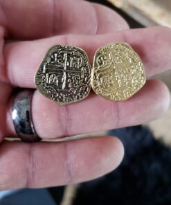 Beverly Oaks Metal Pirate Coins - Gold and Silver Spanish Doubloon Replicas - Fantasy Metal Coin Pirate Treasure (100) 100 67 71g5Fcw3GVL