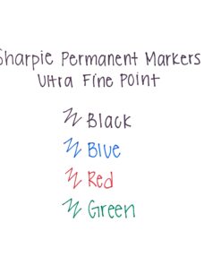 Sharpie Permanent Markers, Ultra-Fine Point, Black, 24-Count 10 71g5YeC6kTL