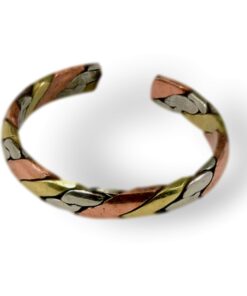 Handmade Twisted Three Metal Medicine/Healing Ring. 12 71g73tDe21L