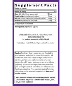 New Chapter Blood Pressure Supplement - Blood Pressure Take Care with Organic, Vegan Grapeseed + Black Currant + Non-GMO Ingredients for Blood Pressure Support - 60 Count 60 Count (Pack of 1) 11 71g7od59yXL
