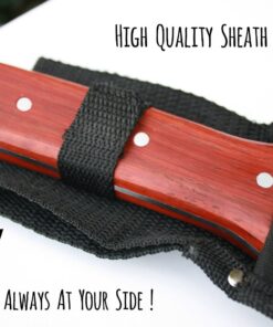 Kiwi Trading - Hori Hori Garden Knife - with Sheath. This Japanese Hori Hori Knife Tool Makes a Great Gardening Gift - Use as a Soil Knife for Sod or as an Ultimate Gardening Knife for Weeding 14 71g7onE5JXL