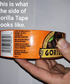 Gorilla Black Duct Tape, 1.88" x 35 yd, Black, (Pack of 1) 1 Pack 64 71g8ByE5lnL