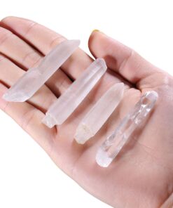 Alternative view of Jovivi 0.5 lb Bulk Natural Raw Rough Clear Crystal Quartz Points Shards 14-20 Piece Average 25mm-75mm 0.5lb (25mm-75mm)