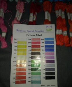 Premium Rainbow Color Embroidery Floss - Cross Stitch Threads - Friendship Bracelets Floss - Crafts Floss - 116 Pcs - 105 Skeins Per Pack and Set of 10 Embroidery Needles and 1 Threader 57 71g9y4gboL