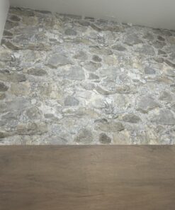 RoomMates RMK9096WP Gray and Almond Weathered Stone Peel and Stick Wallpaper 50 71gAS DBpPL