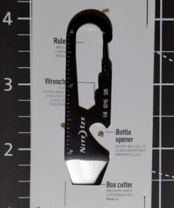 Nite Ize DoohicKey Keychain Multi Tool, Stainless-Steel 5-in-1 Multi Tool With Bottle Opener + Carabiner Clip, Black 1 Count (Pack of 1) 40 71gBzENQYoL