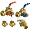 Hydro Master Tankless Water Heater Service Valve Kit with Pressure Relief Valve Included 2 pcs SWT Connections, 1-Inch IPS Isolator Clean Brass 3 71gCbIkxGEL