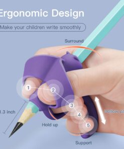 ZZWS Pencil Grips Toddlers Pencil Grippers 5 Stage Progressive Pencil Grips for Kids Handwriting Finger Pen Grippers Writing Posture Correction Tools for Home Preschool Classroom (5Pcs) 02-5pcs 5 stage pencil grips 8 71gDBLuewJL