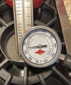 LavaLock® 3" Adjustable Gas Charcoal Smoker Pit Grill BBQ Thermometer Electric Heavy Duty Stainless 2.5" stem 31 71gDIhQSlwL