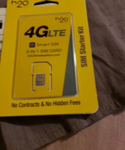 h2o Smart SIM Starter Kit 3-in-1 GSM SIM Card 13 71gDr r58cL