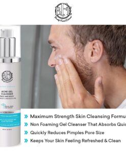 Beauty Facial Extreme Acne Gel Cleanser - 10% Benzoyl Peroxide, Fight Acne Blemishes on Contact for Cystic Breakouts, Oily Skin, Clogged Pores, Blackhead, Whitehead & Pimples. Achieve Clear Skin. 11 71gDsAF7kJL