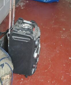 Pyle 500 Watt Outdoor Portable BT Connectivity Karaoke Speaker System - PA Stereo with 8" Subwoofer, DJ Lights Rechargeable Battery Microphone, Recording Ability, MP3/USB/SD/FM Radio - PWMA325BT 22 71gE01TrAOL