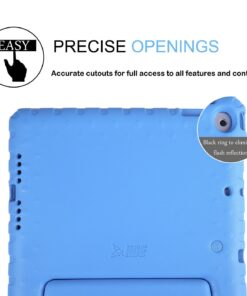 HDE Case for iPad 9.7-inch 2018 / 2017 Kids Shockproof Bumper Hard Cover Handle Stand with Built in Screen Protector for New Apple Education iPad 9.7 Inch (6th Gen) / 5th Generation iPad 9.7 - Blue 20 71gEOkJfQPL