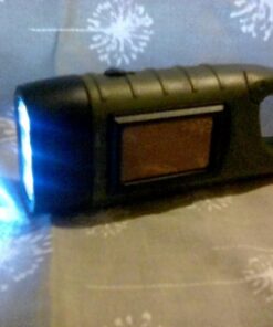 MECO Hand Cranking Solar Powered Rechargeable Flashlight Emergency LED Flashlight Carabiner Dynamo Quick Snap Clip Backpack Flashlight Torch Weather Ready, 8 Lumen - Green 28 71gFikClNHL