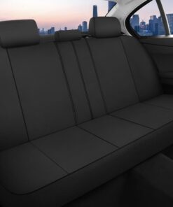CAROMOP Waterproof Car Seat Cover Full Seats, Neoprene Seat Covers for Cars,Split Bench Compatible Car Interior Covers, Universal Fit Most Car Sedan Truck SUV(Black) Black Full Set 15 71gG6zWDApL