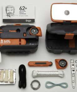S.O.L. Survive Outdoors Longer Origin, Multi-Function Ultimate Survival Tool, Waterproof & Lightweight Case, Compact Outdoor Emergency Gear Kit, Buck Tilton Lifesaving Tips & Techniques, 6.25oz 46 71gGCHU mBL 1