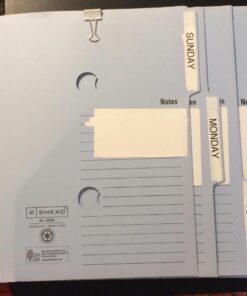 Smead Project Organizer, 10 Pockets, Closed Sides, Preprinted Templates, Reinforced Tabs, Letter Size, Navy/Lake Blue (89200) 11 71gGH9patL