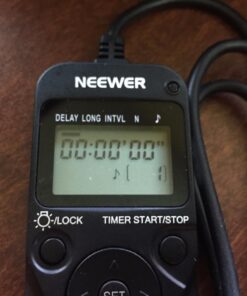 Neewer LCD Timer Shutter Release Remote Control for Canon 700D/T5i, 650D/T4i, 550D/T2i, 500D/T1i, 350D/XT, 400D/XTi, 1000D/XS, 450D/XSi, 60D, 100D, and Pentax Standard Packaging 32 71gH2reELoL