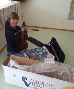 Bunnel Pupil Violin Outfit 4/4 Full Size Clearance By Kennedy Violins - Carrying Case and Accessories Included - Solid Maple Wood and Ebony Fittings RB300 32 71gHCcsLsJL