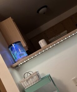 echosari Battery Powered Led Strip Lights with Remote Warm White, 8 Modes, Dimmable, Timer, Self-Adhesive, Cuttable, Waterproof, 9.8FT 90Led Strip Lights for TV Kitchen Cupboard Bedroom Decor 41 71gHU7m4V2L