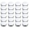 Tosnail 24 Pack 2 oz. Aluminum Round Lip Balm Tin Containers with Screw Thread Lid - Great for Spices, Candies, Tea or Gift Giving
