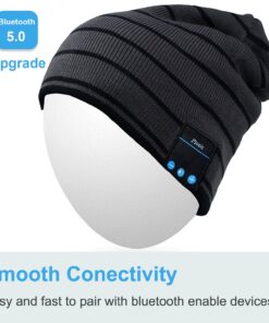 Rotibox Bluetooth Beanie Hat Wireless Headphone for Outdoor Sports Xmas Gifts One Size A1-bb006-gray 15 71gIQqIuutL