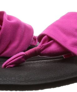 Sanuk Women's Yoga Sling 2 Solid Vintage Sandal 8 Magenta 9 71gJ7EfwFaL
