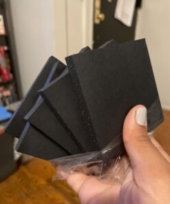 Post-it Super Sticky Notes, 3 in x 3 in, 5 Pads, 2x the Sticking Power, Black, Recyclable (654-5SSSC) 24 71gJHfh4rkL