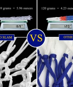 ProSlam Premium Quality Professional Heavy Duty Basketball Net Replacement - All Weather Anti Whip,Fits Standard Indoor or Outdoor 12 Loops Rims12 Loops Professional standard size White 20 71gKCMsb1aL