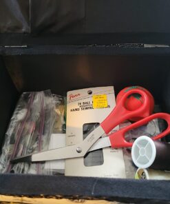 SINGER 07281 Vintage Sewing Basket with Sewing Kit Accessories, 10.5" long x 8" wide x 6" high. 43 71gLBh0jVmL