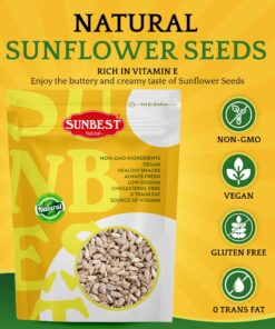 Sunbest Natural - Raw Sunflower Kernels, 5 lbs - Crunchy and Nutritious | Great for Snacking and Recipes 5 Pound (Pack of 1) 8 71gLEwFo6NL