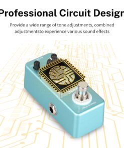 Donner Fuzz Pedal, Stylish Fuzz Guitar Pedal, Classic Mini Fuzz Pedal for Electric Guitar True Bypass Green Fuzz 26 71gLQ9lvBpL