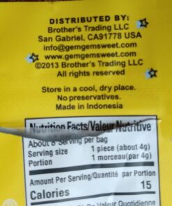 Assorted Ginger Chews (4-Pack)- (4) Gem Gem 5oz Bags - ORIGINAL, MANGO, LEMON & ORANGE | All-Natural, Non-GMO, Gluten Free, Vegan, REAL Indonesian Ginger - The perfect chewy sweet with a kick! 19 71gLuHY7 dL