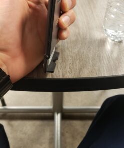 MoKo Phone/Tablet Stand, Foldable Tablet Holder Fits with iPhone 15/Pro/Plus/Pro Max, iPhone 12/12 pro Max/11/Xs Max, iPad Pro 11, iPad Air 4/Mini 6 2021, iPad 9th 10.2", Black Small Size 68 71gLuMsKS5L