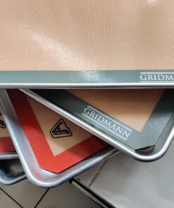Silicone Baking Mat - Set of 2 Half Sheet (Thick & Large 11 5/8" x 16 1/2") - Non Stick Silicon Liner for Bake Pans & Rolling - Macaron/Pastry/Cookie/Bun/Bread Making - Professional Grade Nonstick Half Sheet 2pk 30 71gNn1xmSL 1