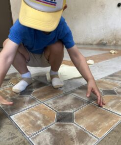 Nexus Self Adhesive 12-Inch Vinyl Floor Tiles, 20 Tiles - 12" x 12", Spanish Rose Pattern - Peel & Stick, DIY Flooring for Kitchen, Dining Room, Bedrooms & Bathrooms by Achim Home Decor 42 71gPO8aJc8L 2