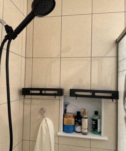 Cobbe Filtered Shower Head with Handheld, High Pressure 6 Spray Mode Showerhead with Filters, Water Softener Filters Beads for Hard Water - Remove Chlorine - Reduces Dry Itchy Skin, Matte Black Round 1. Matte Black 31 71gQWry3OL