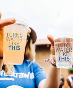 LifeStraw Personal Water Filter for Hiking, Camping, Travel, and Emergency Preparedness Blue 1 Pack 28 71gR0Xw83bL