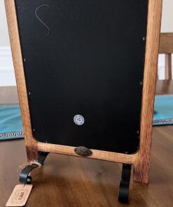 HBCY Creations Rustic Torched Wood Tabletop Chalkboard with Legs/Vintage Wedding Table Sign/Small Kitchen Countertop Memo Board/Antique Wooden Frame (9.5” x 14” Inches) (Torched Brown) 2- Torched Brown 9.5" x 14" 32 71gRqadJ2UL