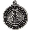 Pewter Odin's Ravens Huginn and Muninn Norse Rune Pendant 8 71gSYvypkQL
