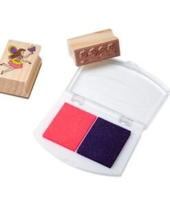 Melissa & Doug Stamp-a-Scene Stamp Pad: Fairy Garden - 20 Wooden Stamps, 5 Colored Pencils, and 2-Color Stamp Pad English Only 20 71gT0gNeF4L