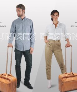 Solo Walker Leather Rolling Laptop Bag, Tan 30 71gTWloHw6L