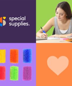 Special Supplies 50 Squishy Pencil Grips for Kids and Adults - Colorful, Cushioned Holders for Handwriting, Drawing, Coloring - Ergonomic Right or Left-Handed Use - Reusable (50) 50 Count (Pack of 1) 25 71gUZ1HvOkL