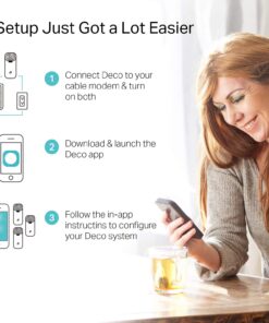 TP-Link Deco Mesh WiFi System (Deco S4) – Up to 5,500 Sq.ft. Coverage, Replaces WiFi Router and Extender, Gigabit Ports, Works with Alexa, 3-pack 3-5 Bedrooms,3-pack(New Version) 24 71gV1malxGL